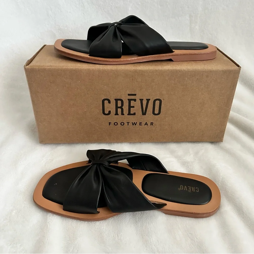 CREVO Kitty Leather Slide Sandal 7